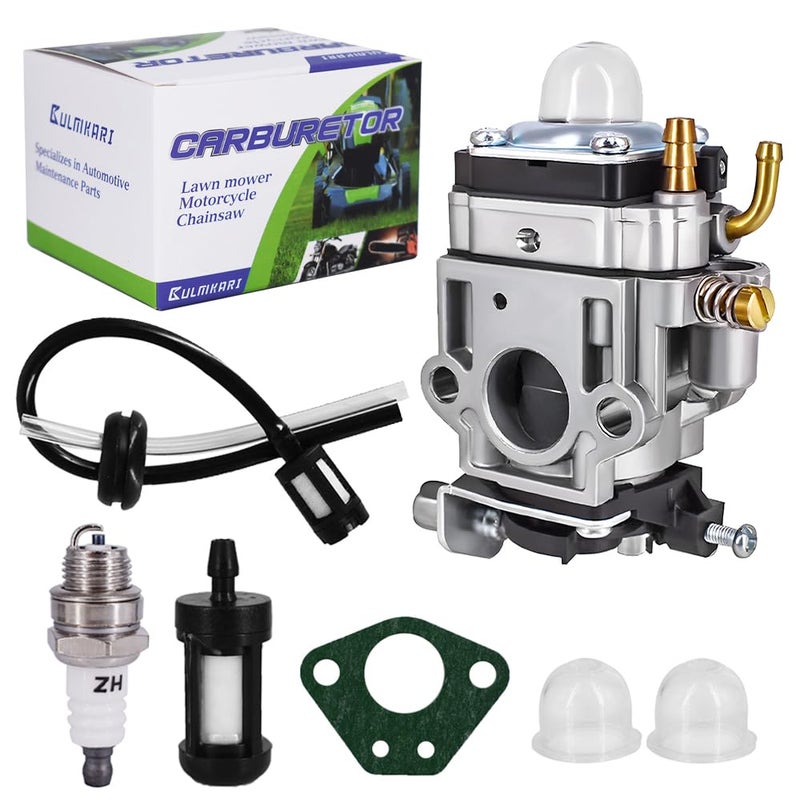CULMKARI Carburetor Kit Fits for 43cc 47cc 49cc 50cc Scooter Dirt Mini Pocket Bike Motorcycle 2-Stroke Engine 15mm Replace Carb For Go-Ped BladeZ Cart Echo Engine - Image 1